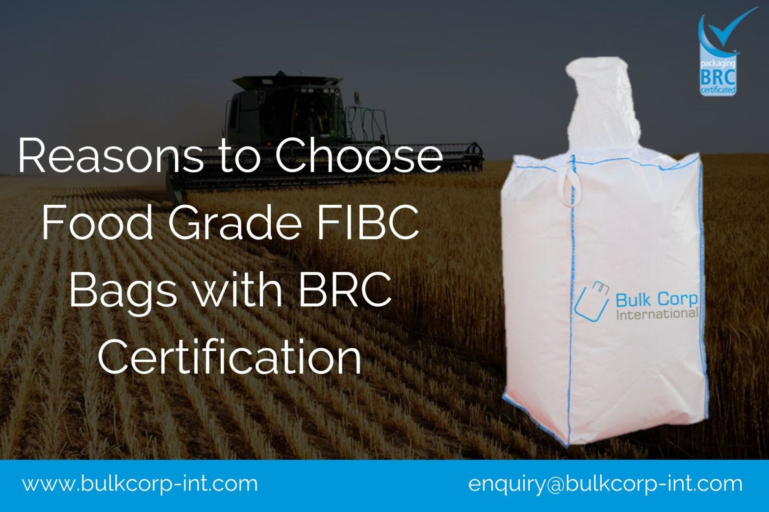 Reasons to Choose Food Grade FIBC Bulk Bags with BRC Certification